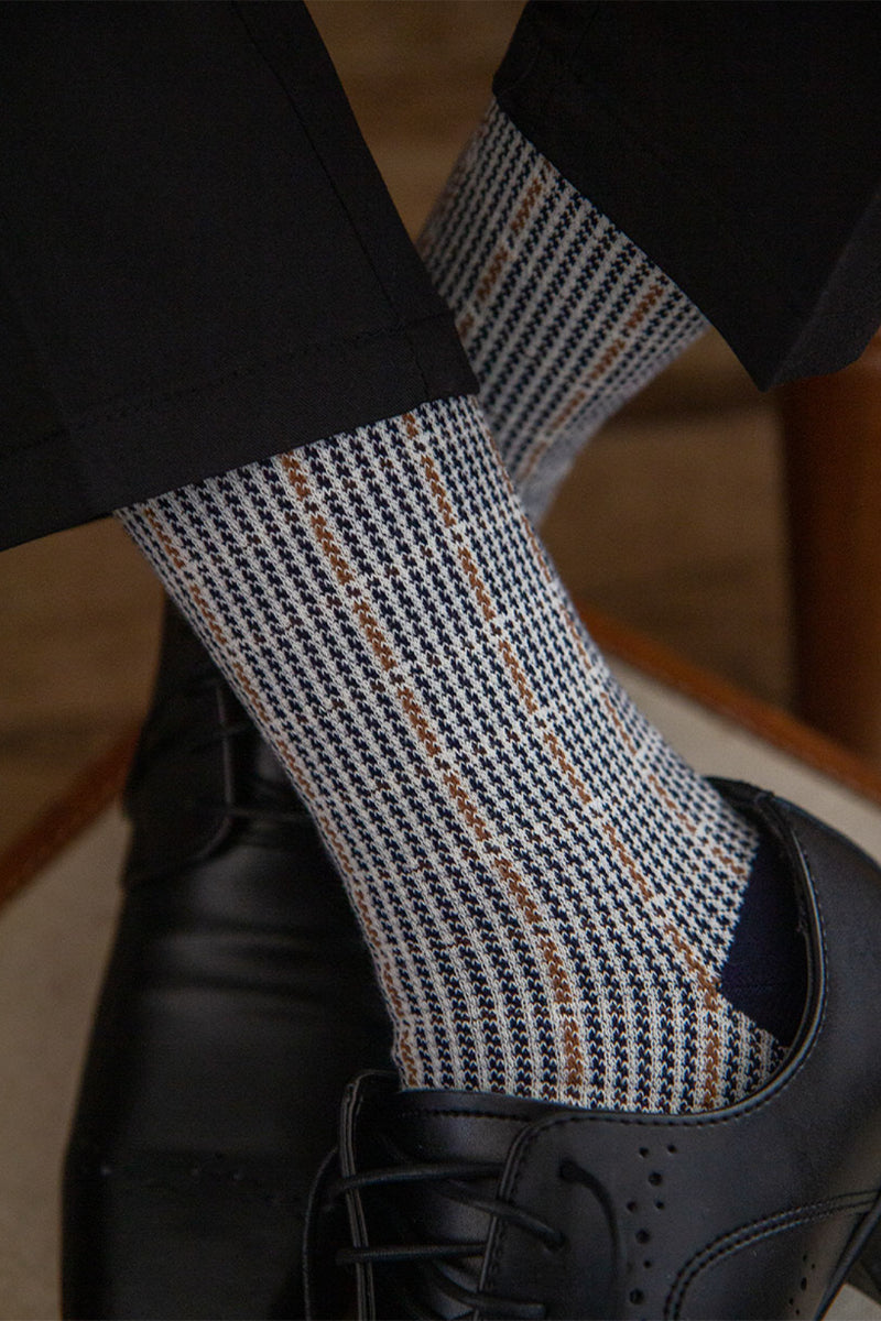 Men's Crew Houndtooth Socks