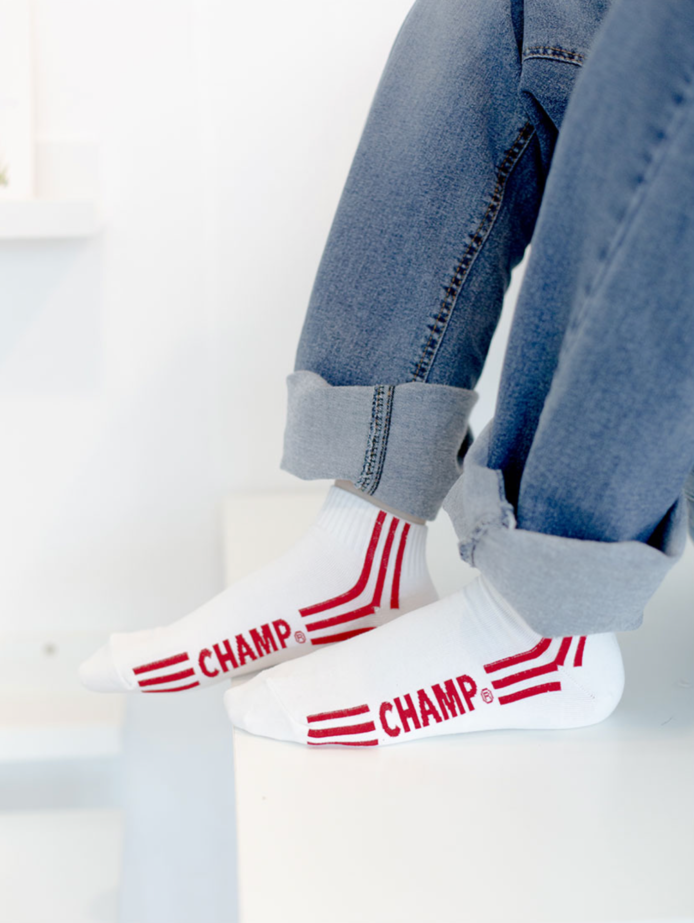 Men's Ankle Three Line Champ Socks