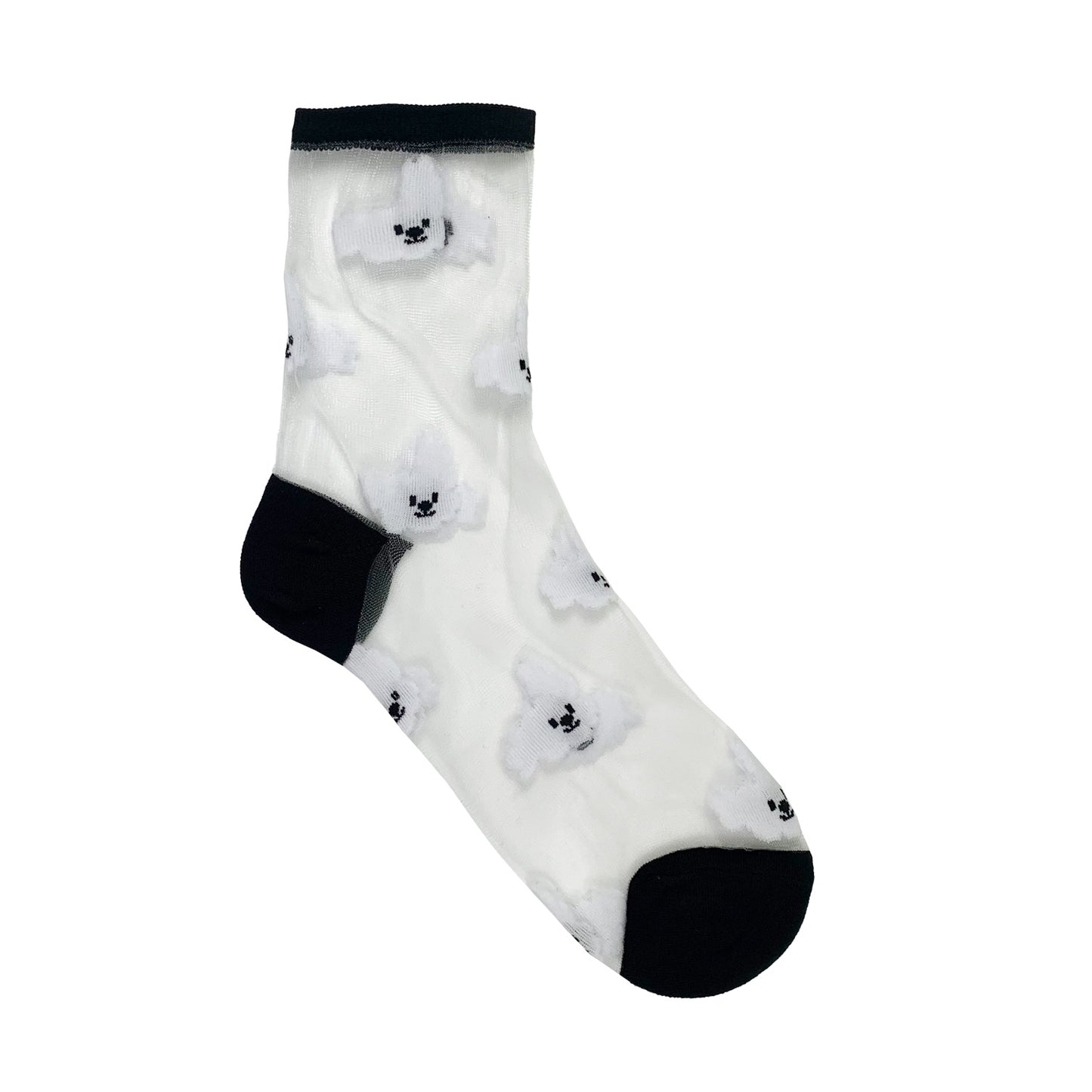 Women's Crew See-Through Cloud Socks