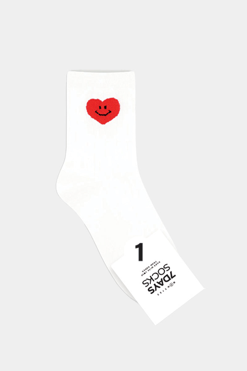 Women's Crew Heart Point Socks