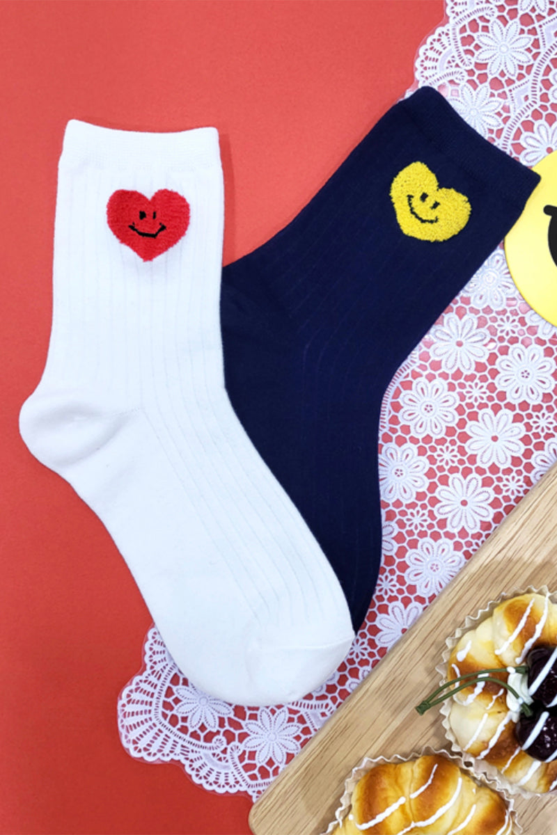 Women's Crew Heart Point Socks