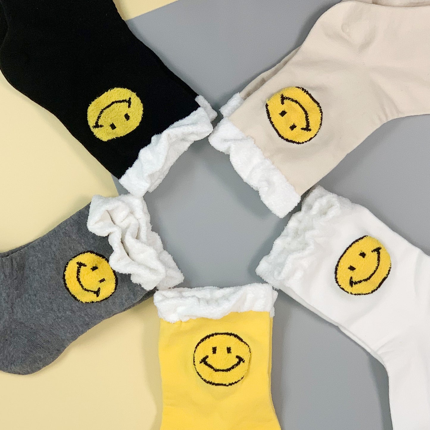 Women's Crew Happy Smile Socks