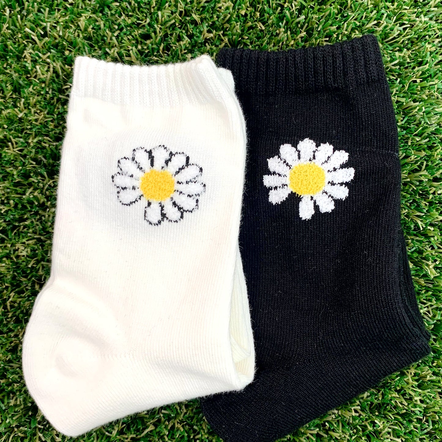 Women's Crew Half Flower Socks