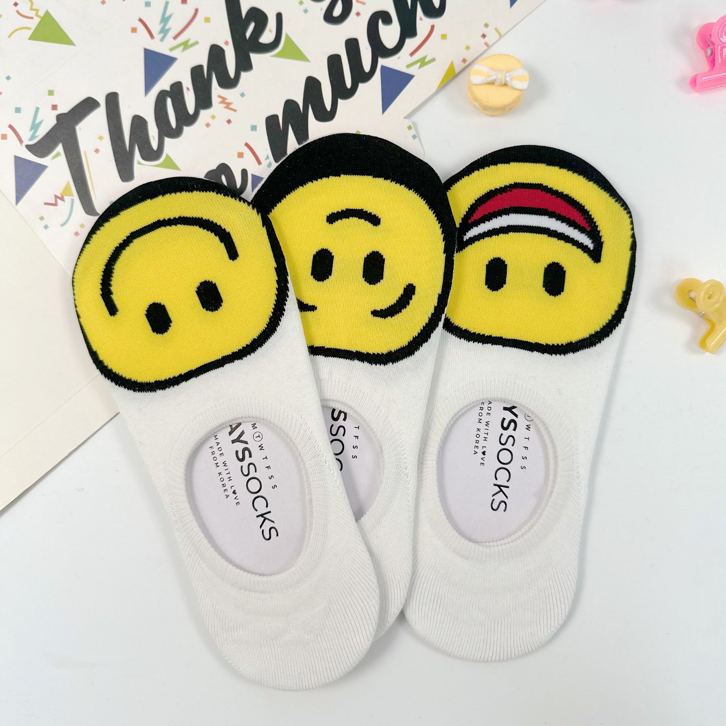 Women's No Show Big Smile Socks