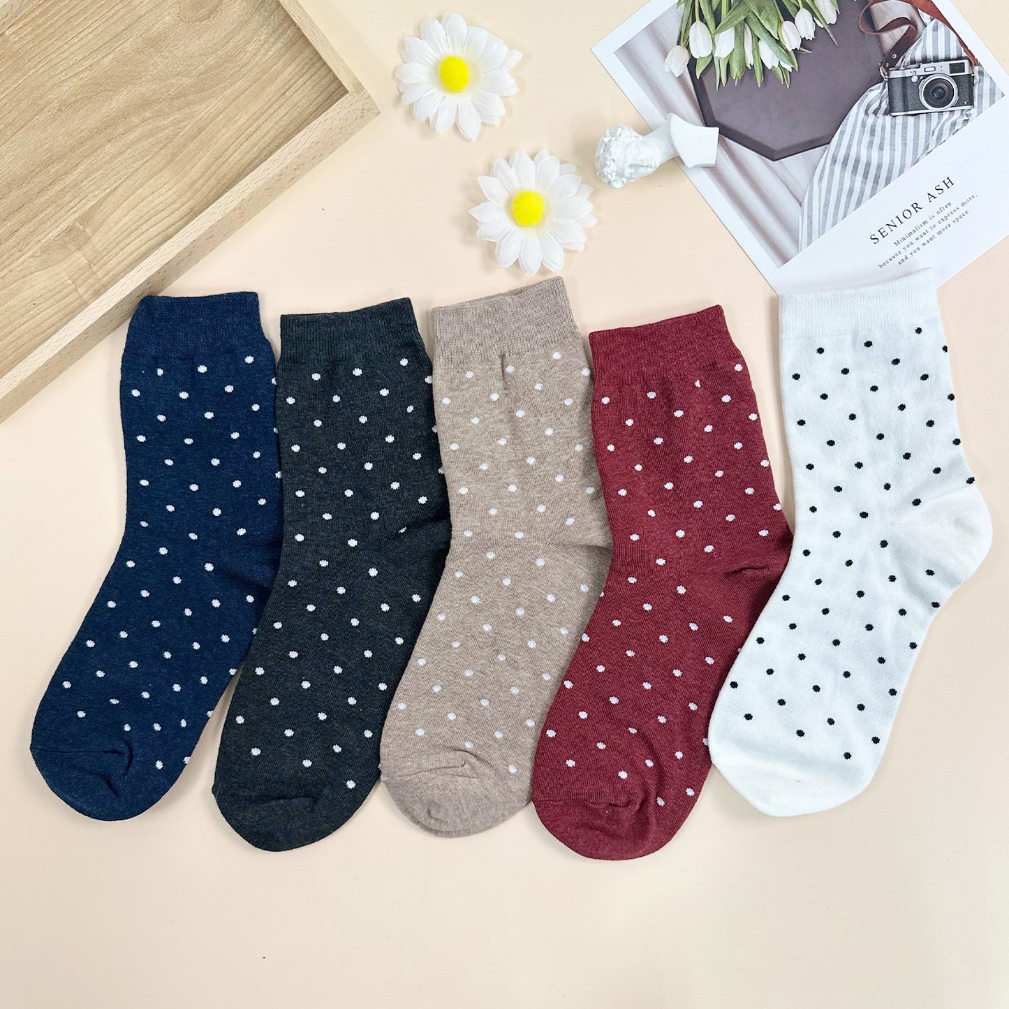Women's Crew Dot Socks