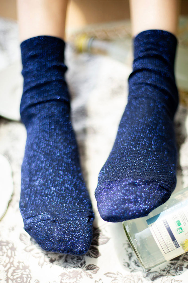 Women's Crew Glitter Socks