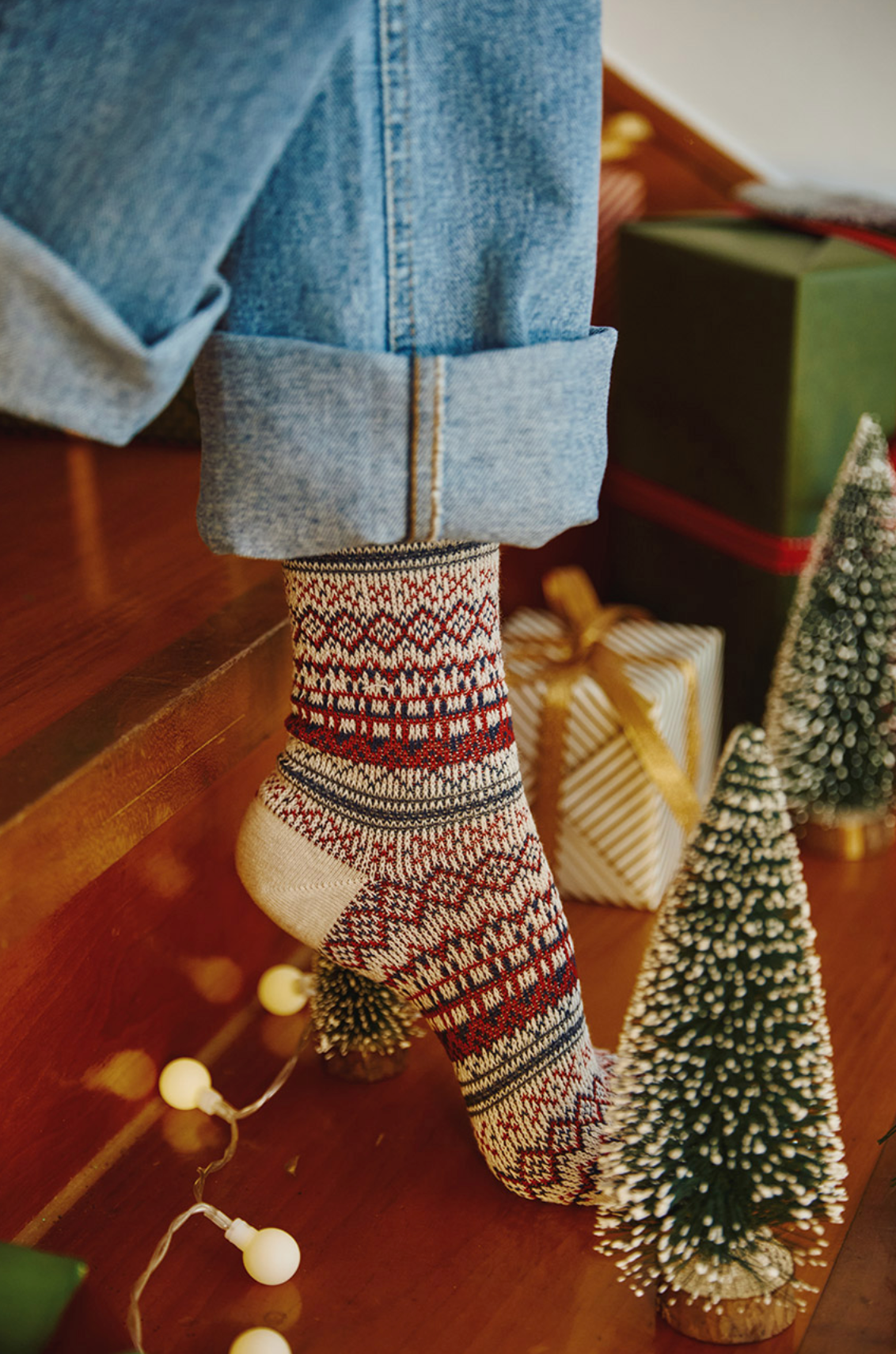 Women's Crew Winter Nordic Jacquard 1 Socks