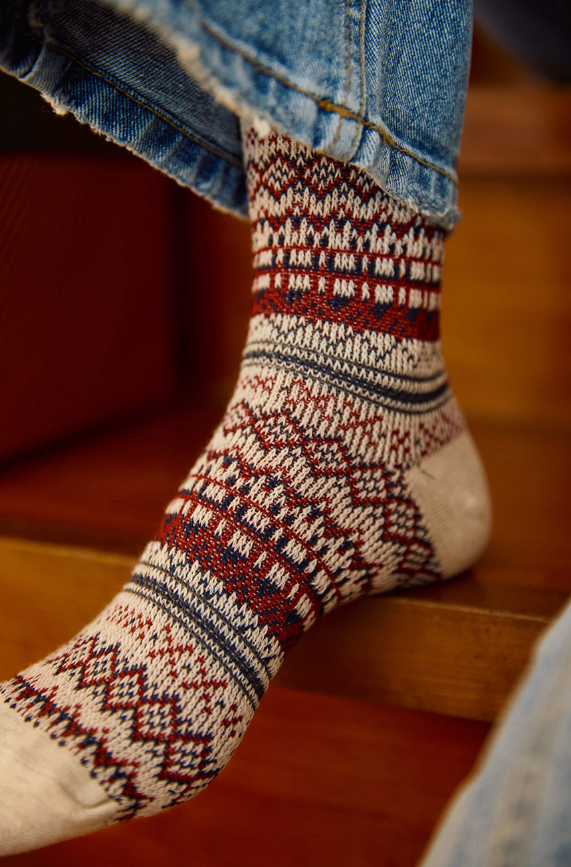Women's Crew Winter Nordic Jacquard 1 Socks