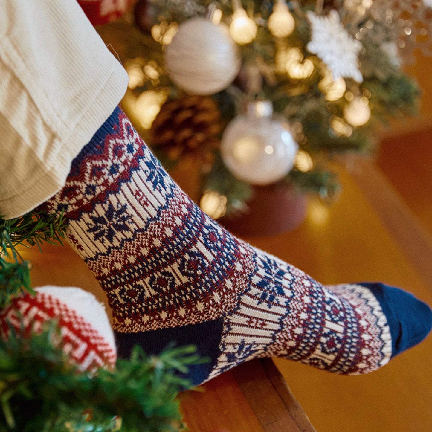 Women's Crew Winter Nordic Jacquard 3 Socks