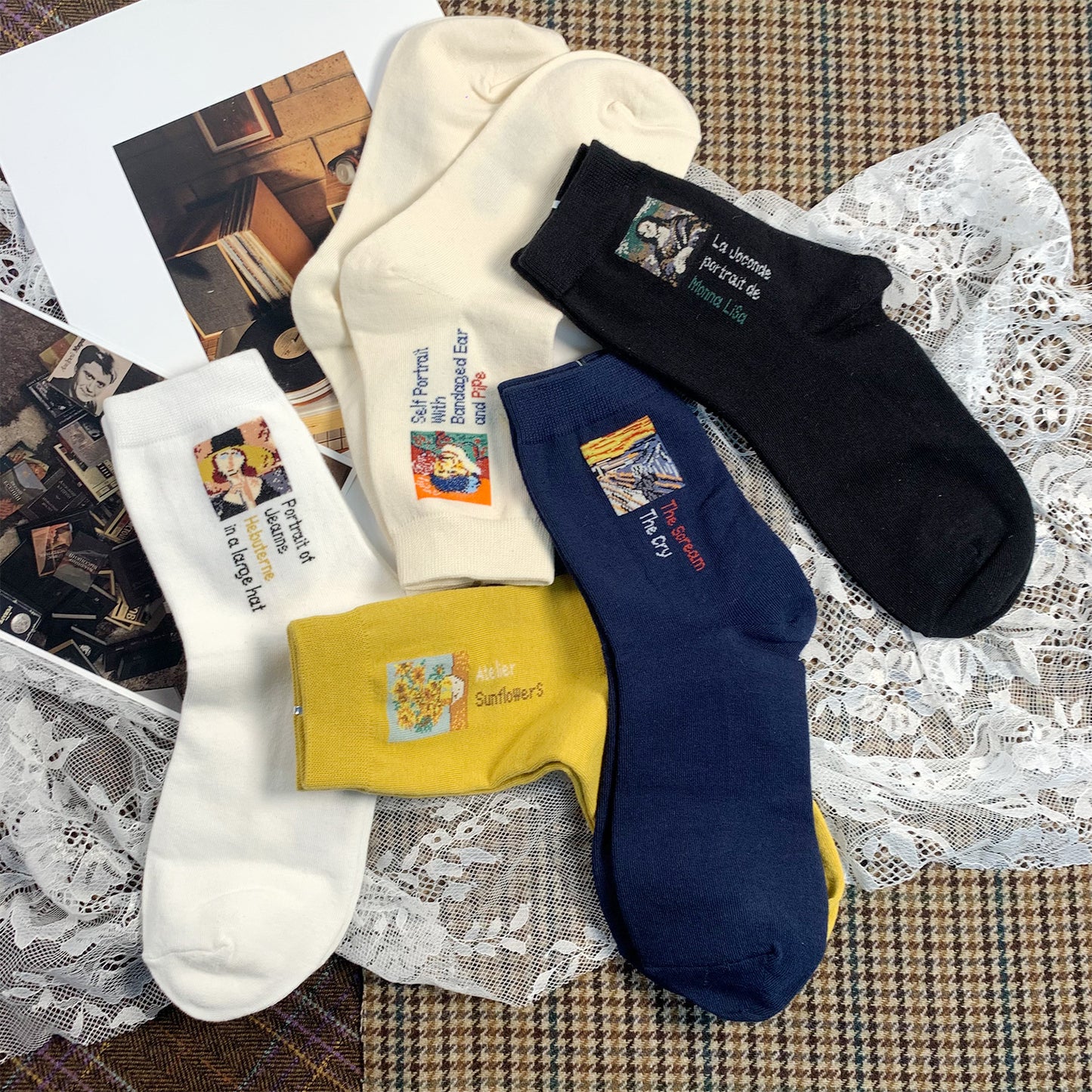 Women's Crew Mini Famous Painting Socks