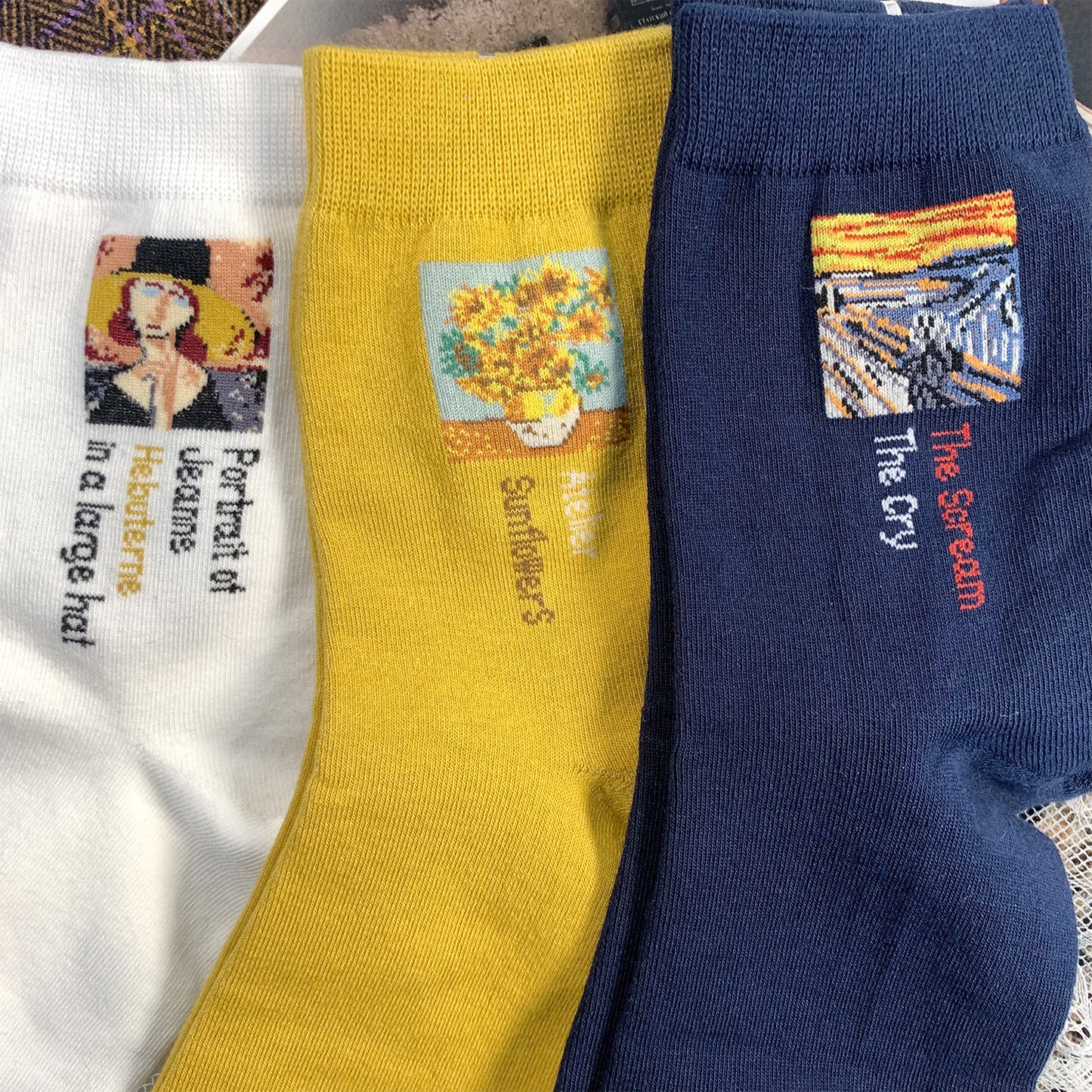 Women's Crew Mini Famous Painting Socks