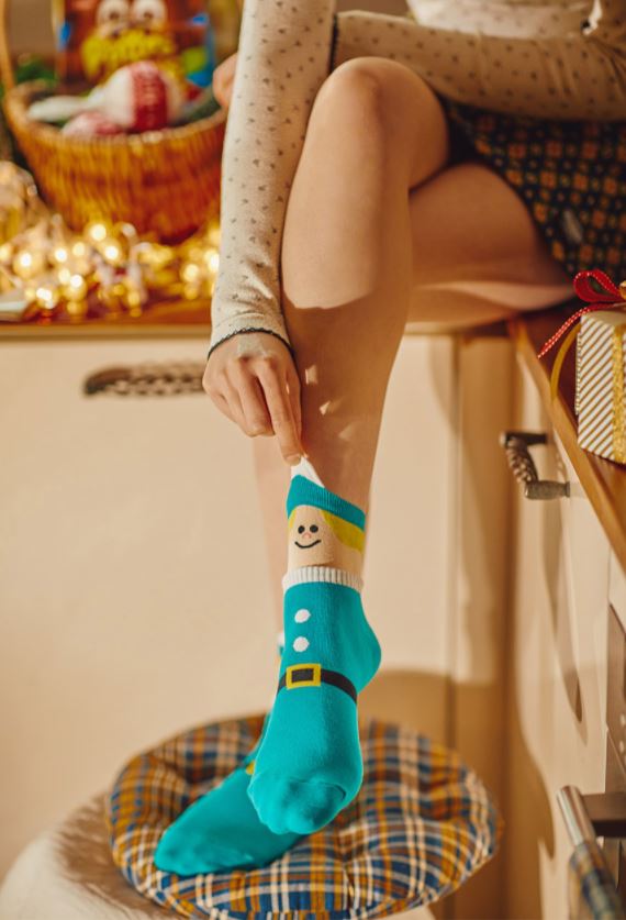 Women's Crew Santa Family Socks