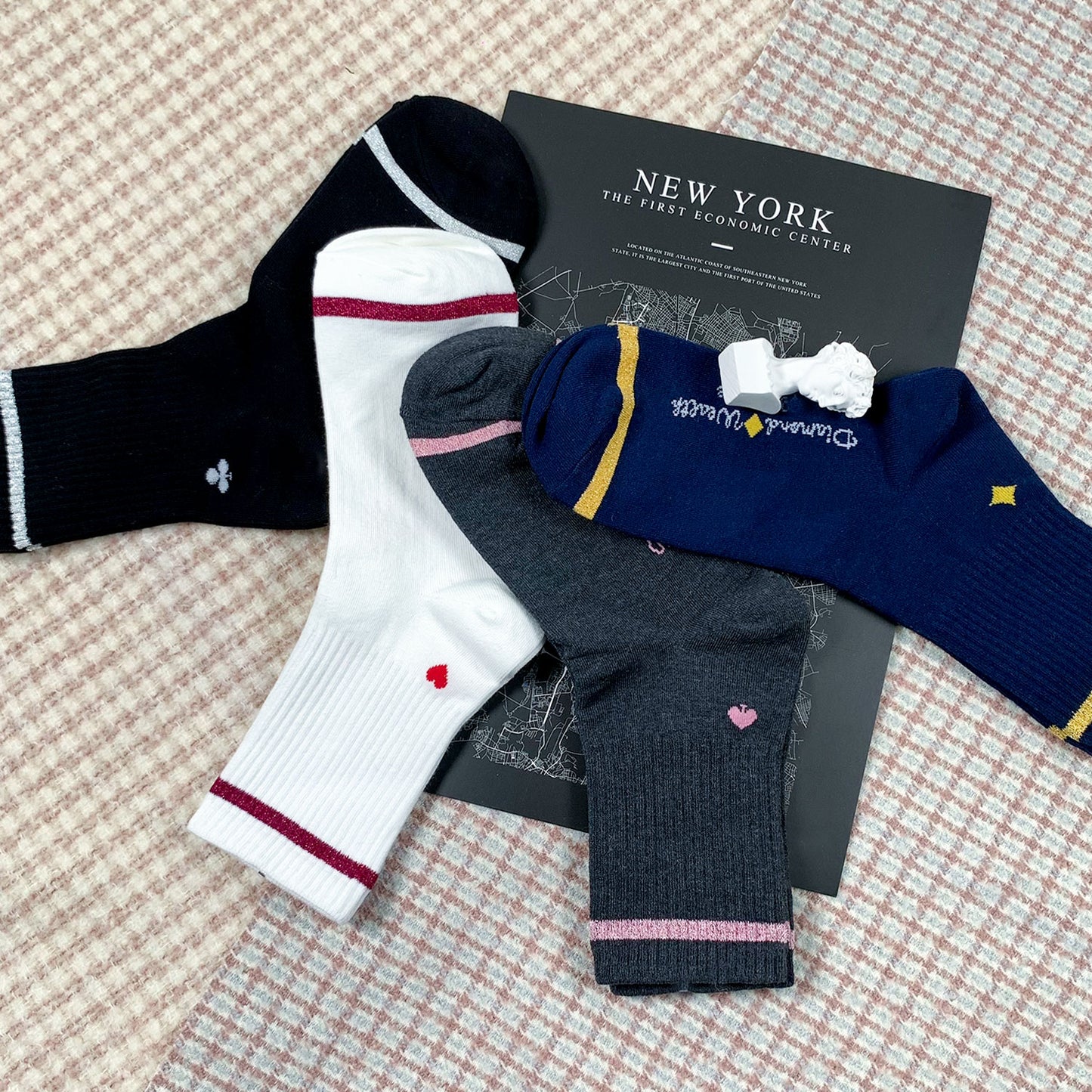 Women's Crew Playing Card Socks