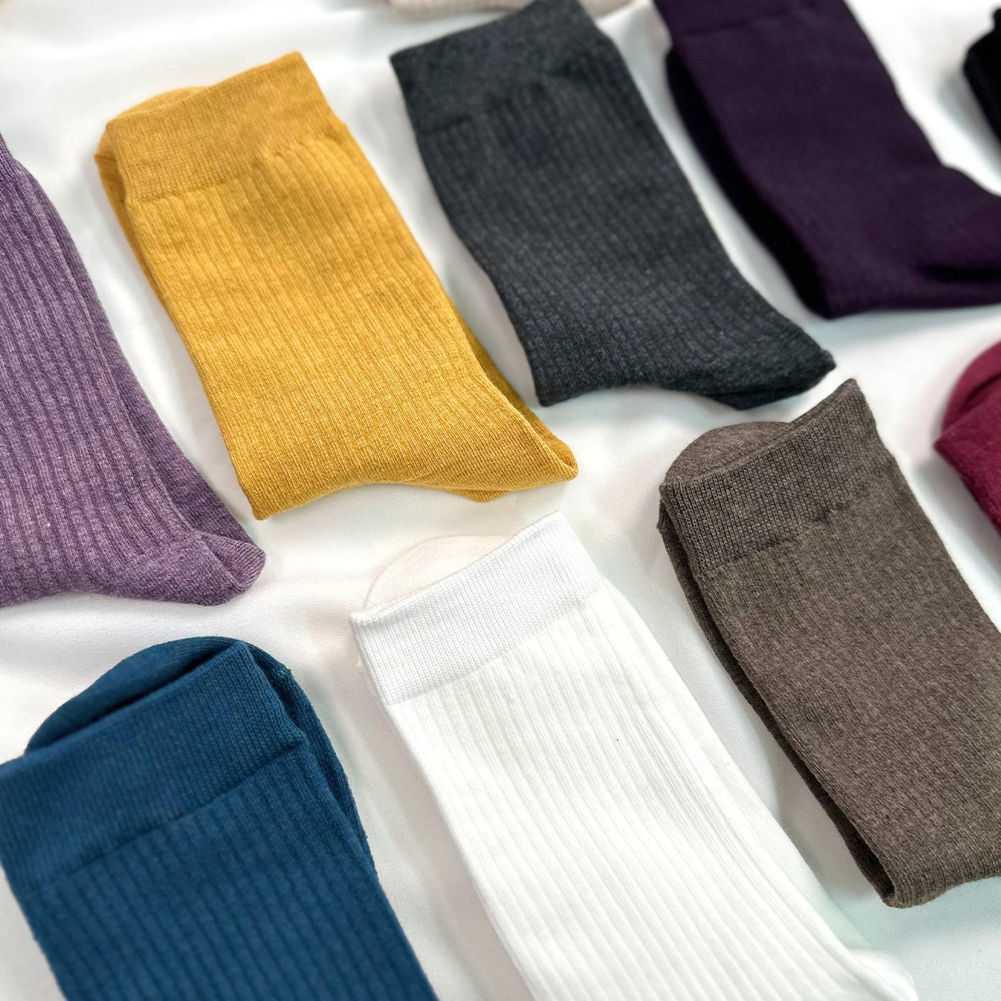 Women's Crew High Pleat Socks