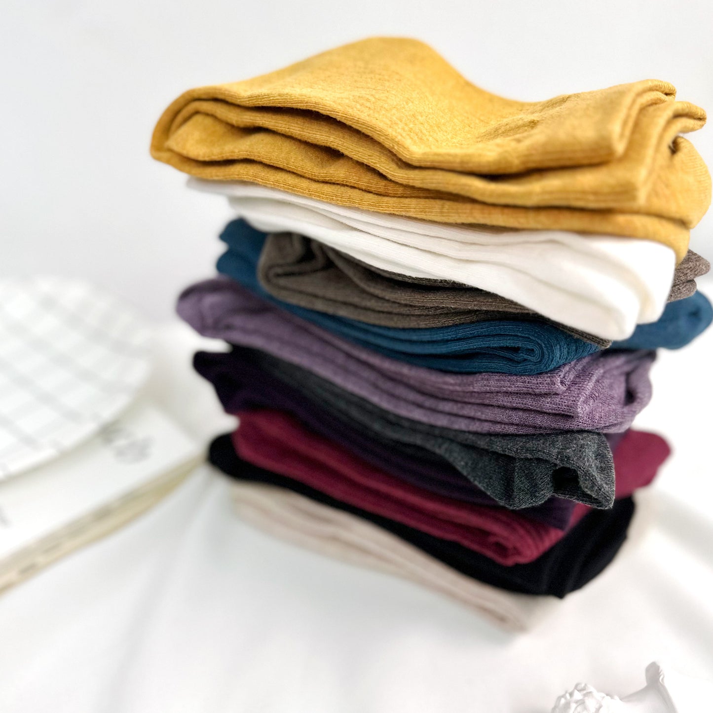 Women's Crew High Pleat Socks