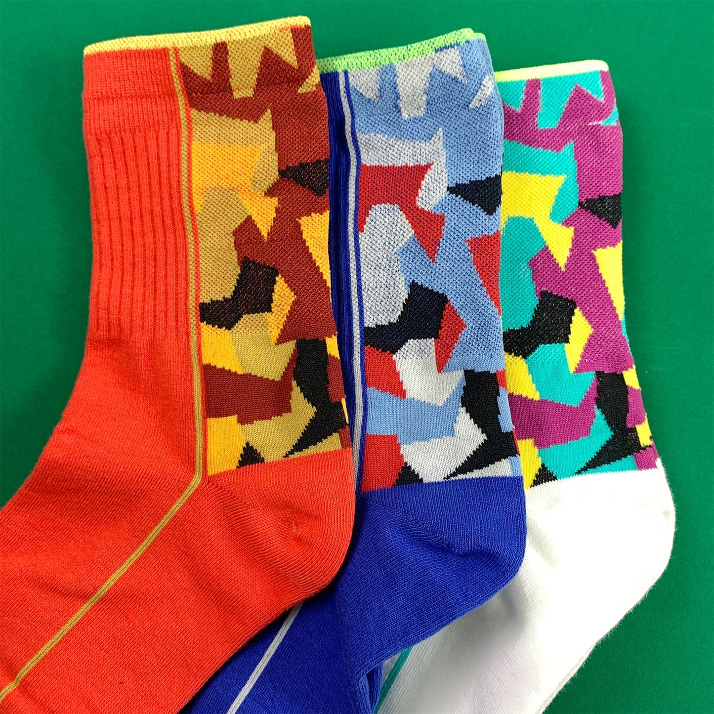Women's Crew Camo Military Line Socks