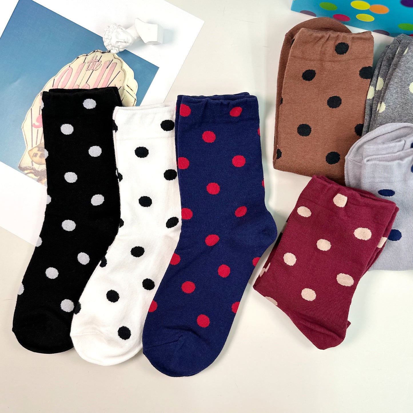 Women's Crew Special Dot Socks