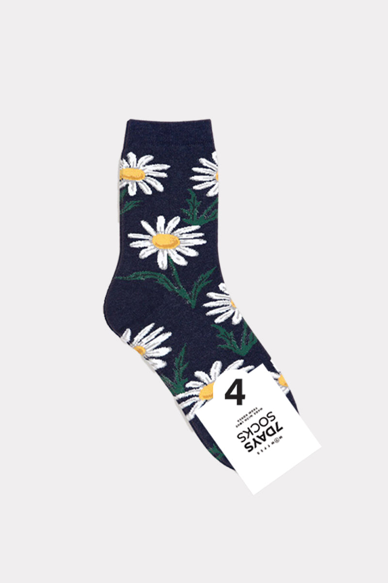 Women's Crew Real Flower Socks