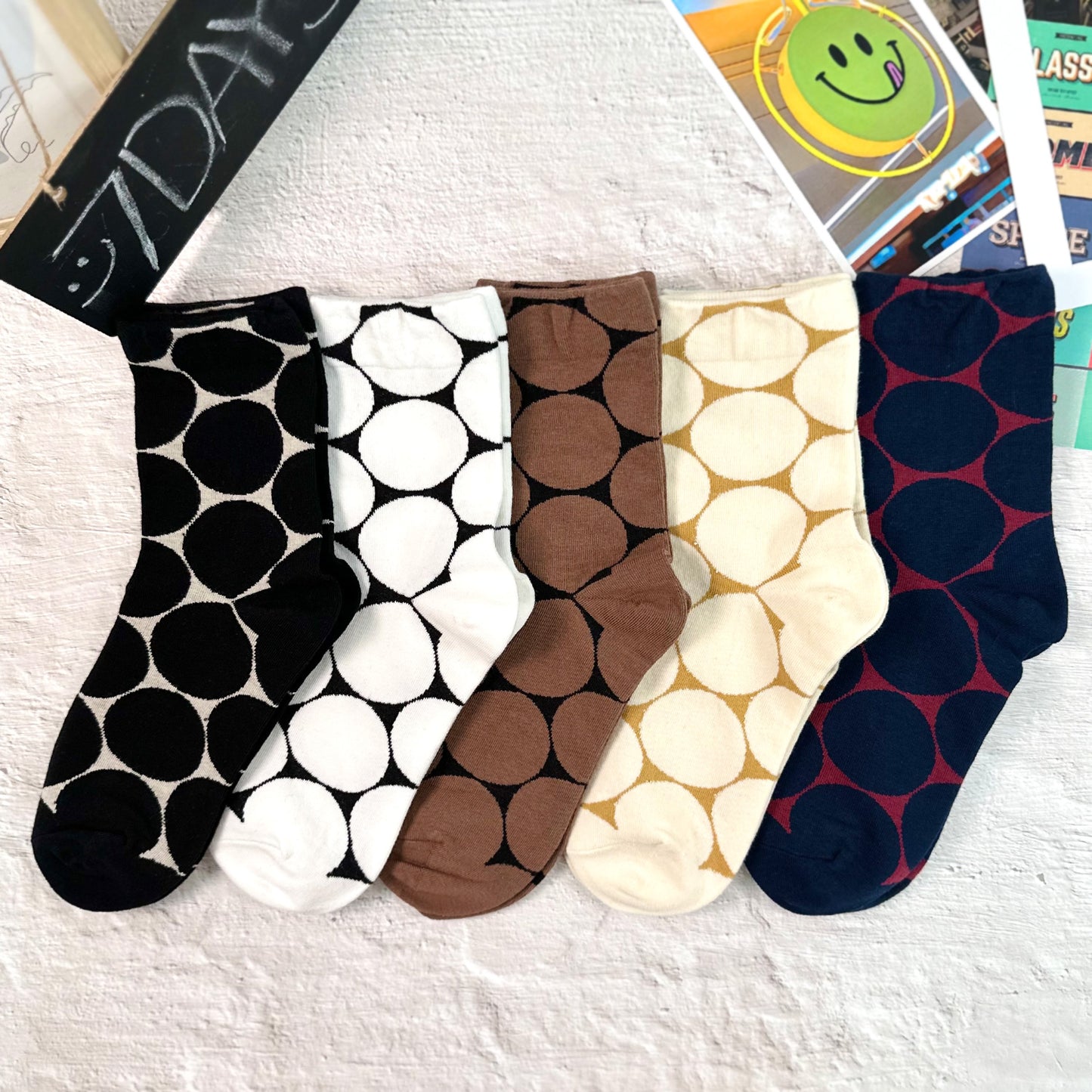 Women's Crew Label Dot Socks