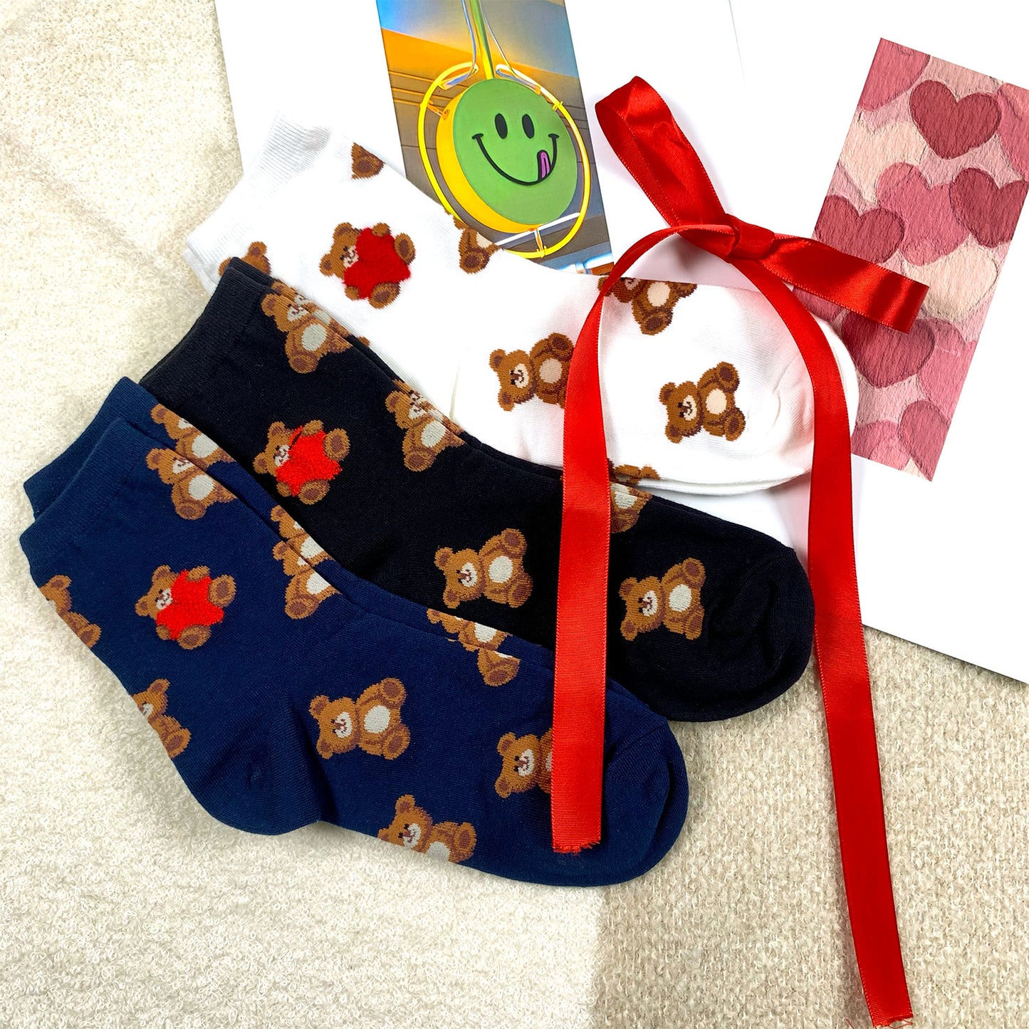 Women's Crew Bear Party Socks