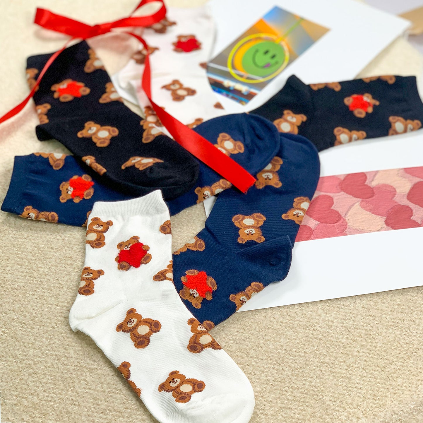 Women's Crew Bear Party Socks