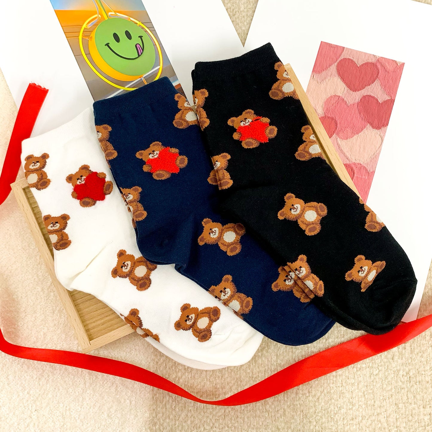 Women's Crew Bear Party Socks