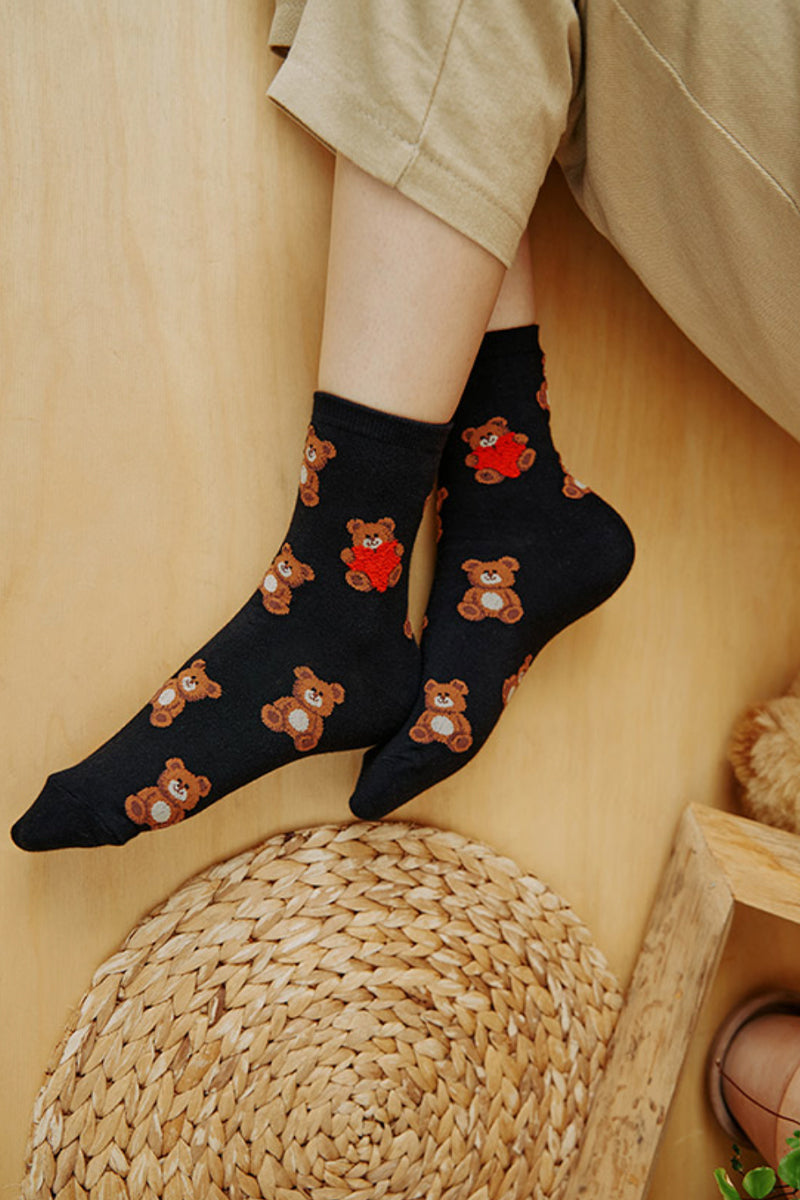 Women's Crew Bear Party Socks