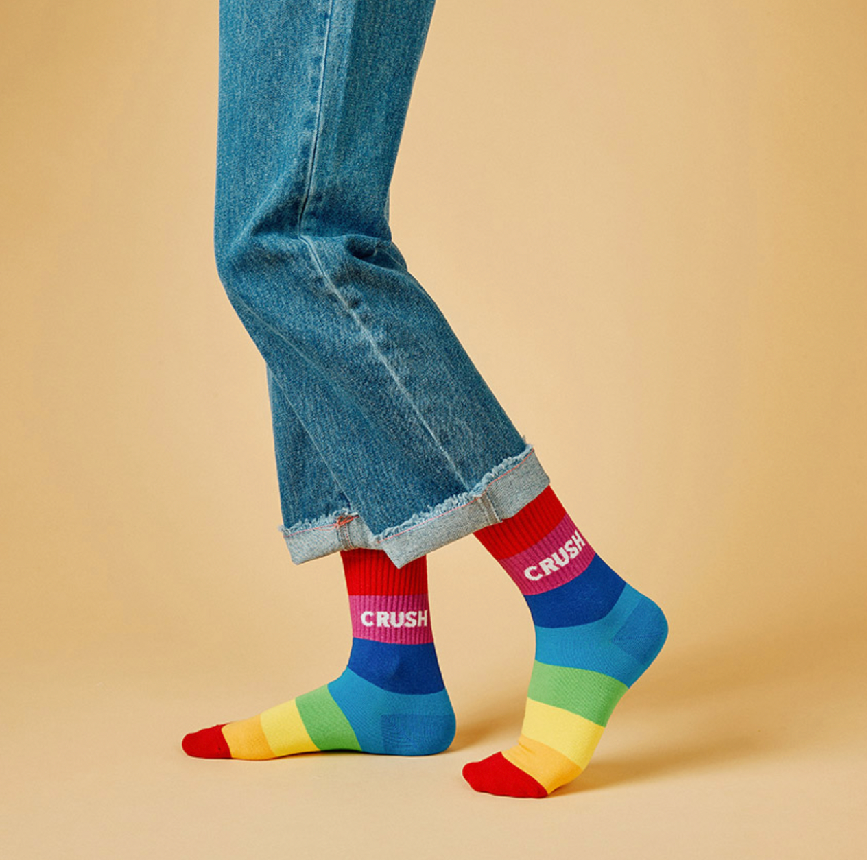 Women's Crew Rainbow Crush Socks