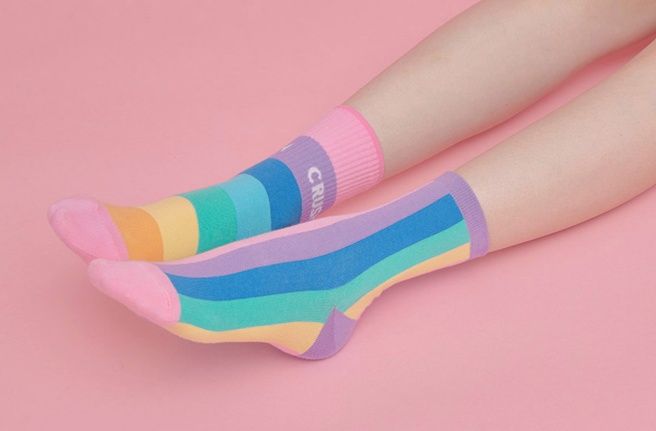 Women's Crew Rainbow Crush Socks