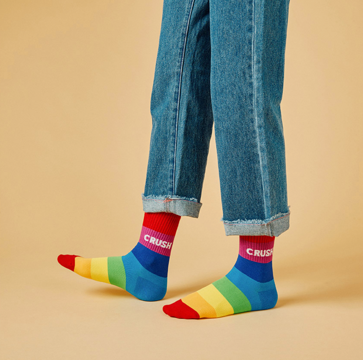 Women's Crew Rainbow Crush Socks