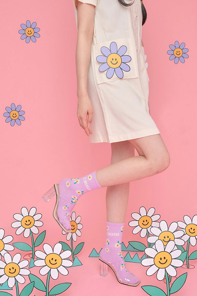 Women's Crew Crush Daisy Socks