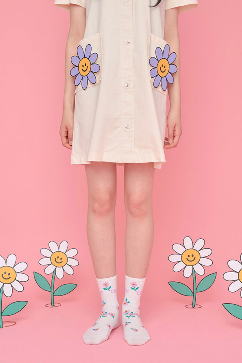 Women's Crew Crush Daisy Socks