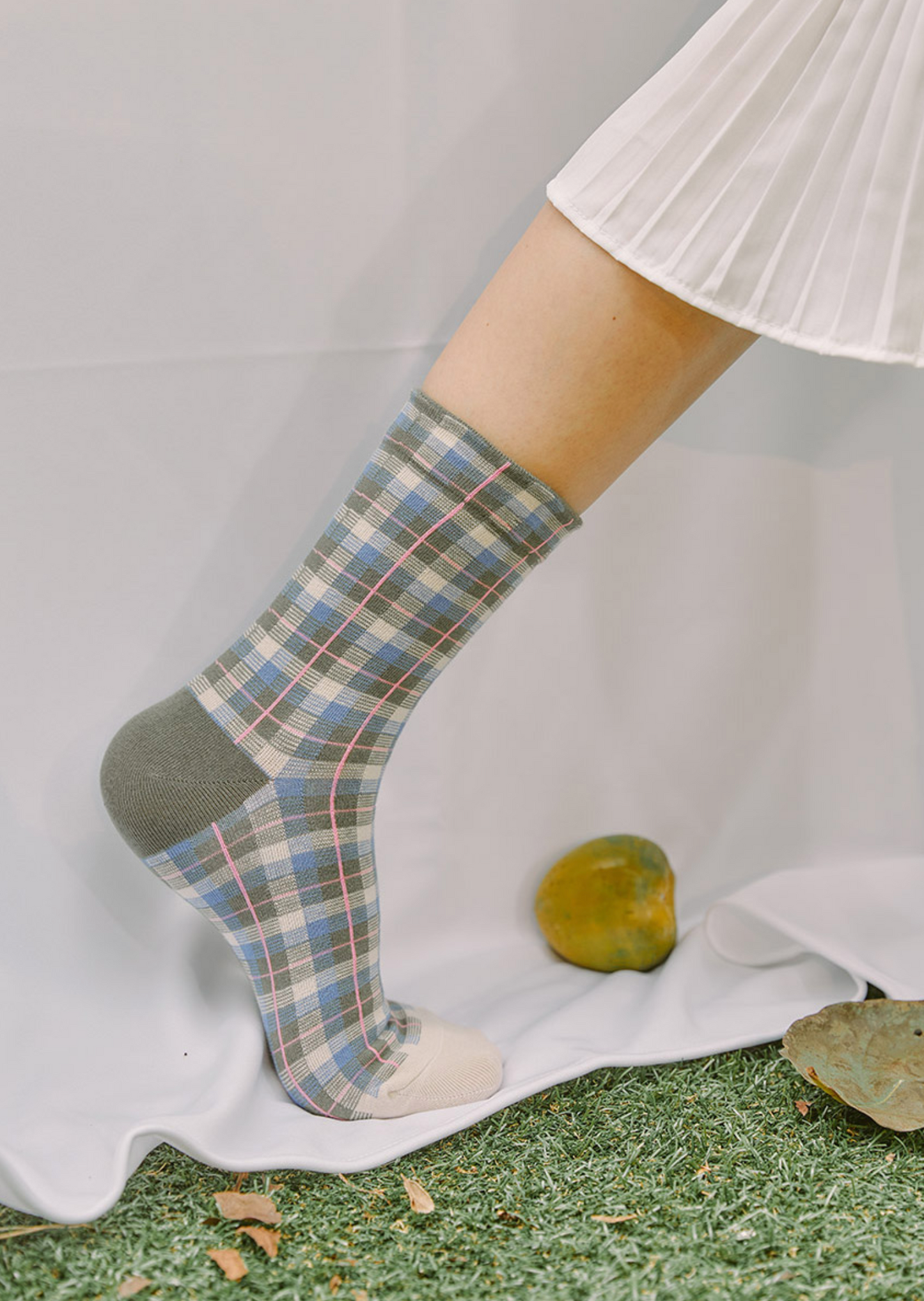 Women's Crew Small Check X Check Socks