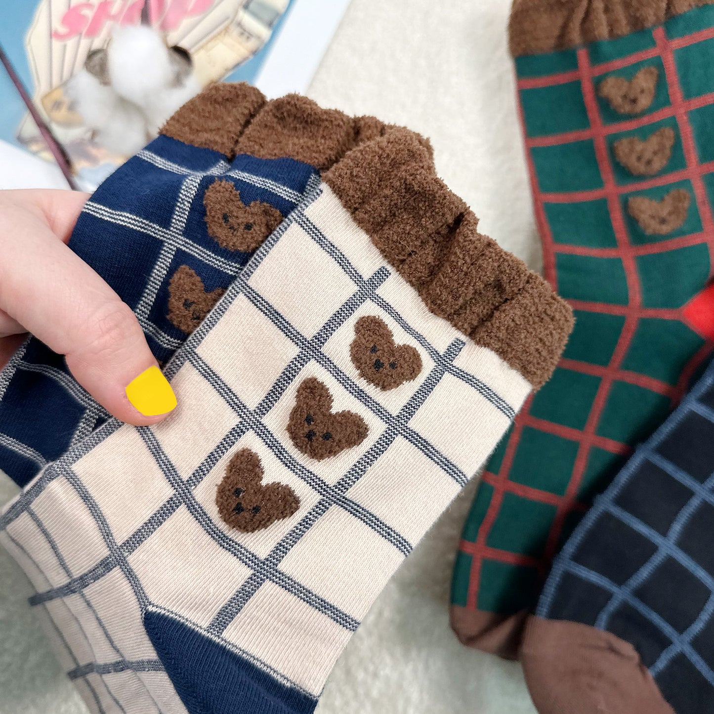 Women's Crew Winter Line Bear Socks