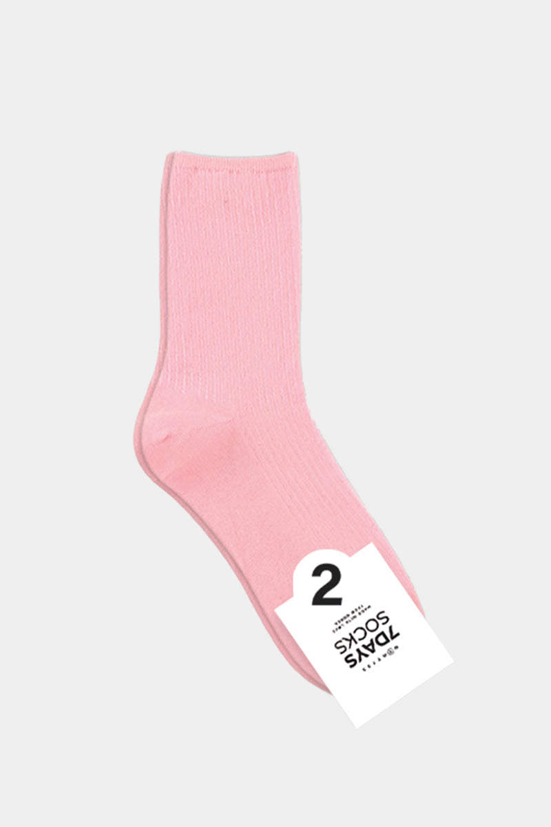 Women's Crew Pastel Pleat Socks