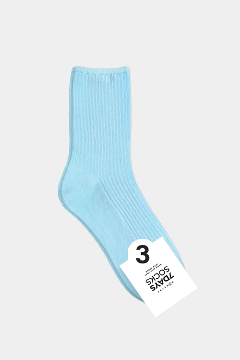 Women's Crew Pastel Pleat Socks