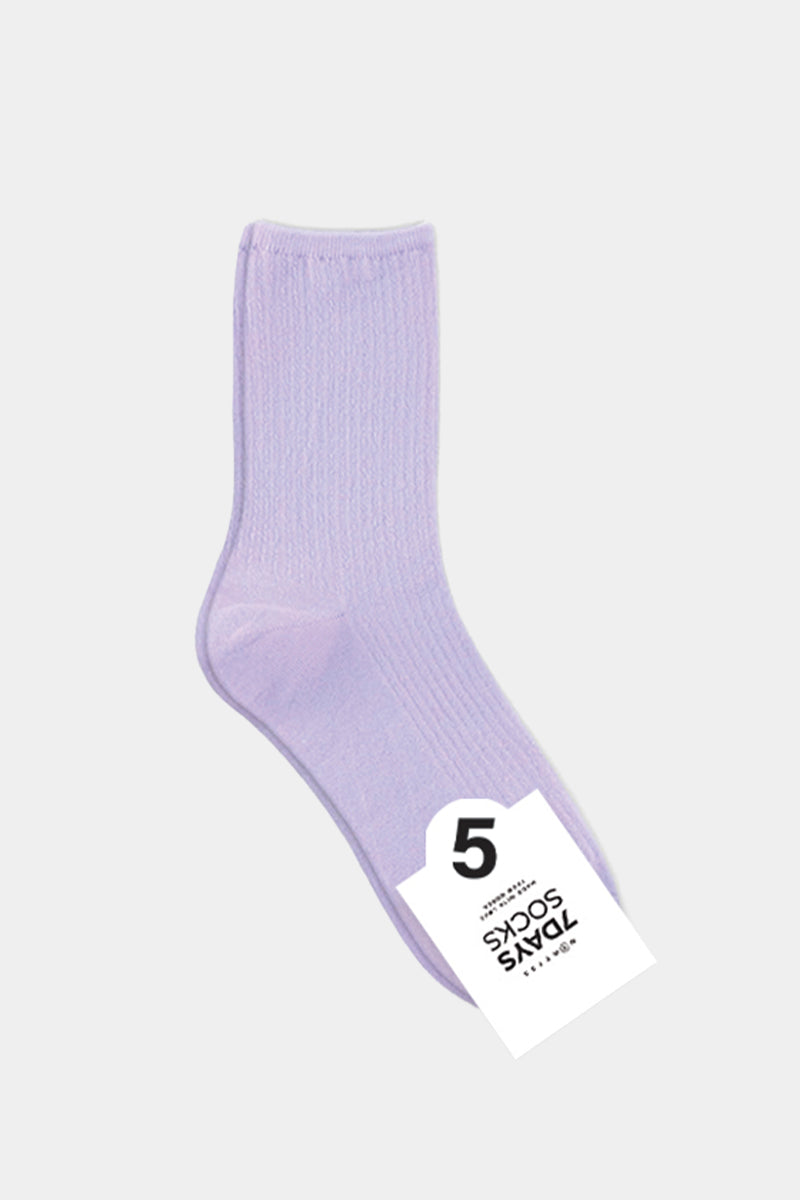 Women's Crew Pastel Pleat Socks