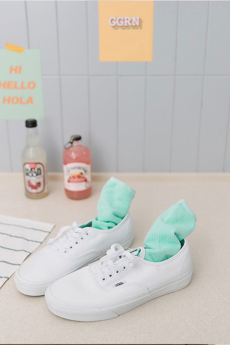 Women's Crew Pastel Pleat Socks