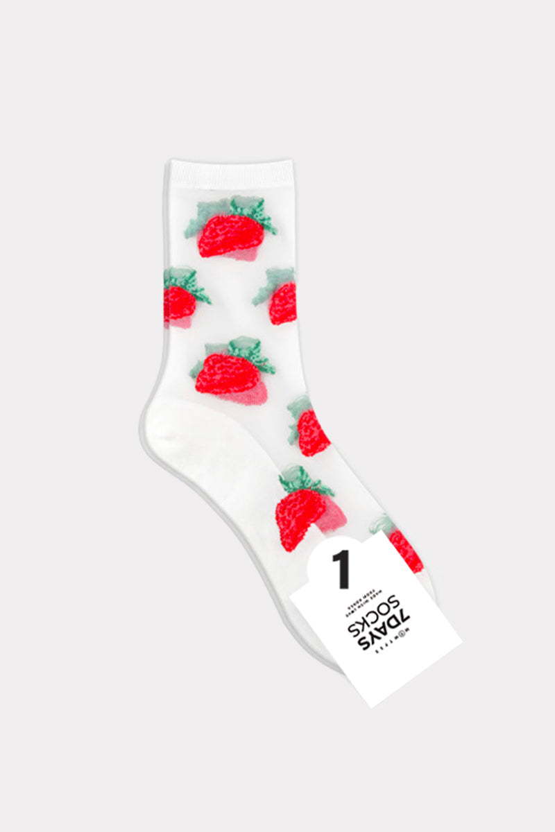 Women's Crew See-Through Hi Juicy Socks