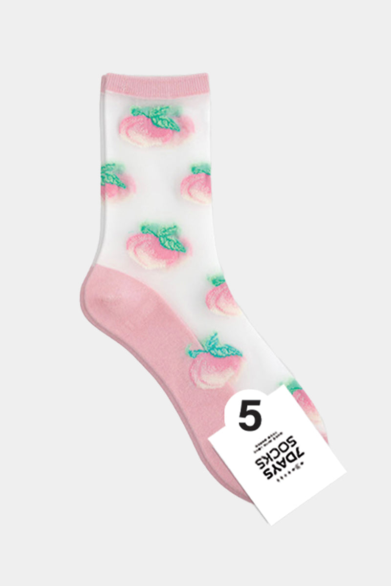 Women's Crew See-Through Hi Juicy Socks