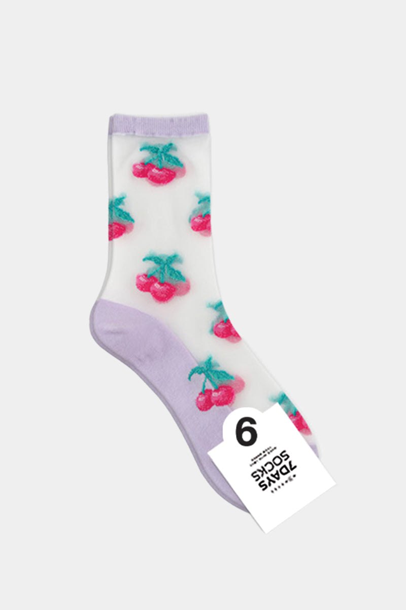 Women's Crew See-Through Hi Juicy Socks
