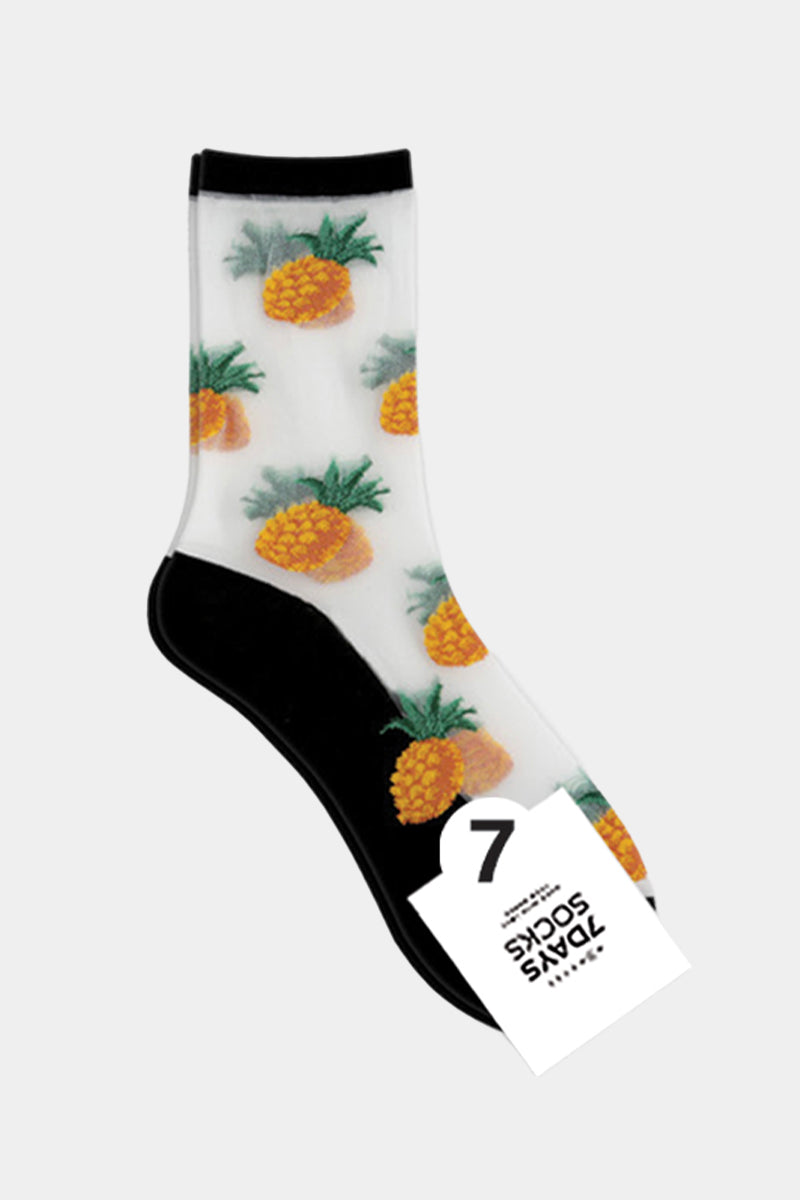 Women's Crew See-Through Hi Juicy Socks