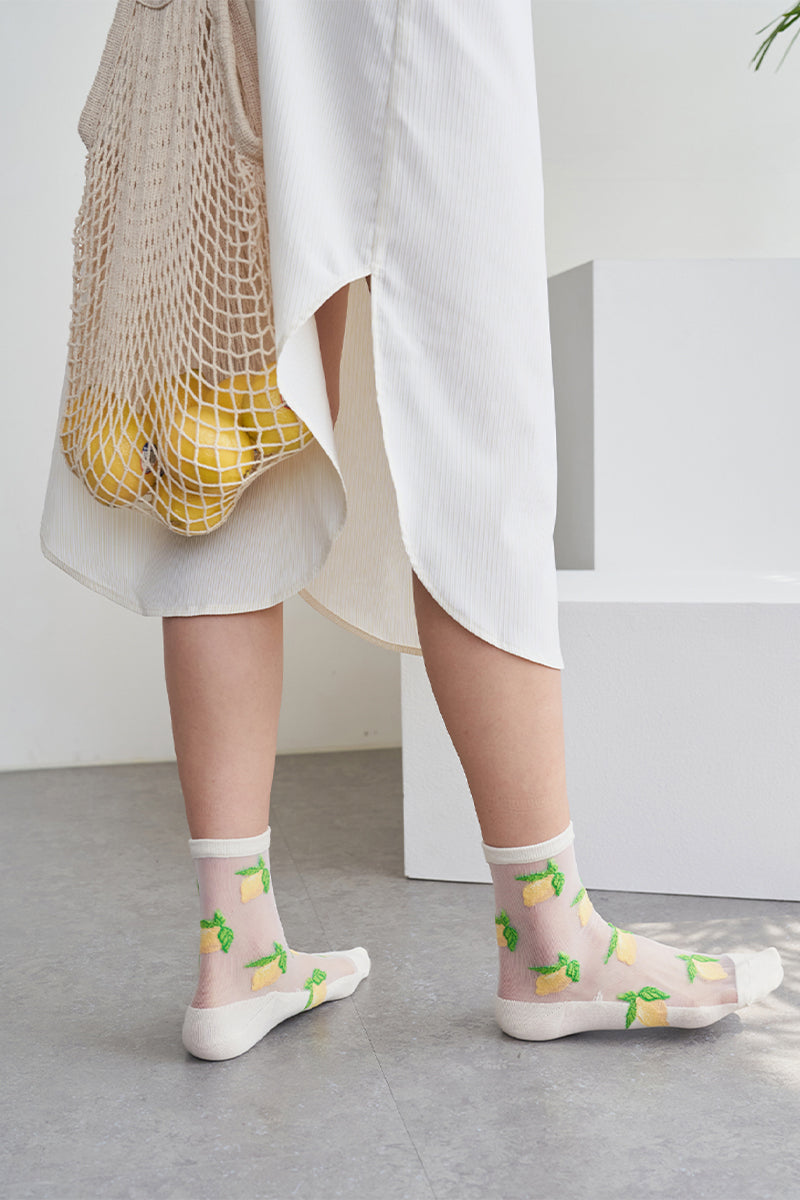 Women's Crew See-Through Hi Juicy Socks