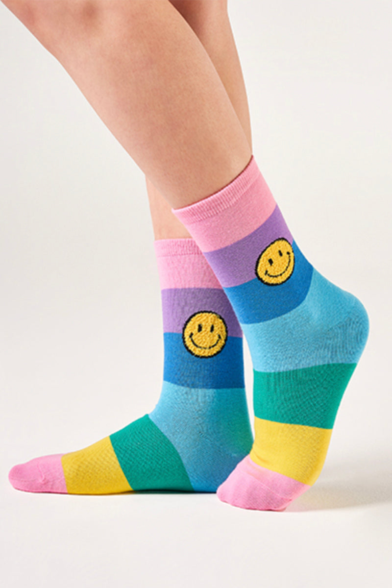 Women's Crew Colorful Smile Socks