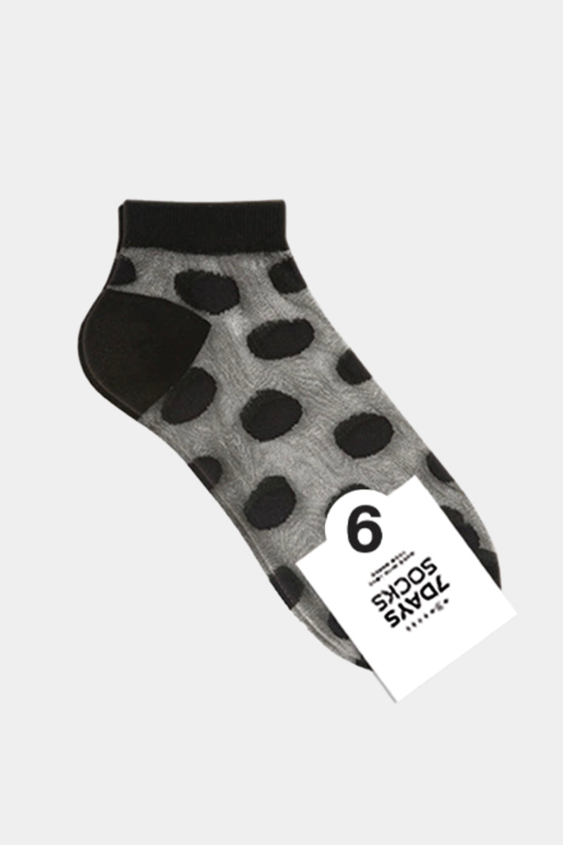Women's Ankle See-Through Basic Dot Socks