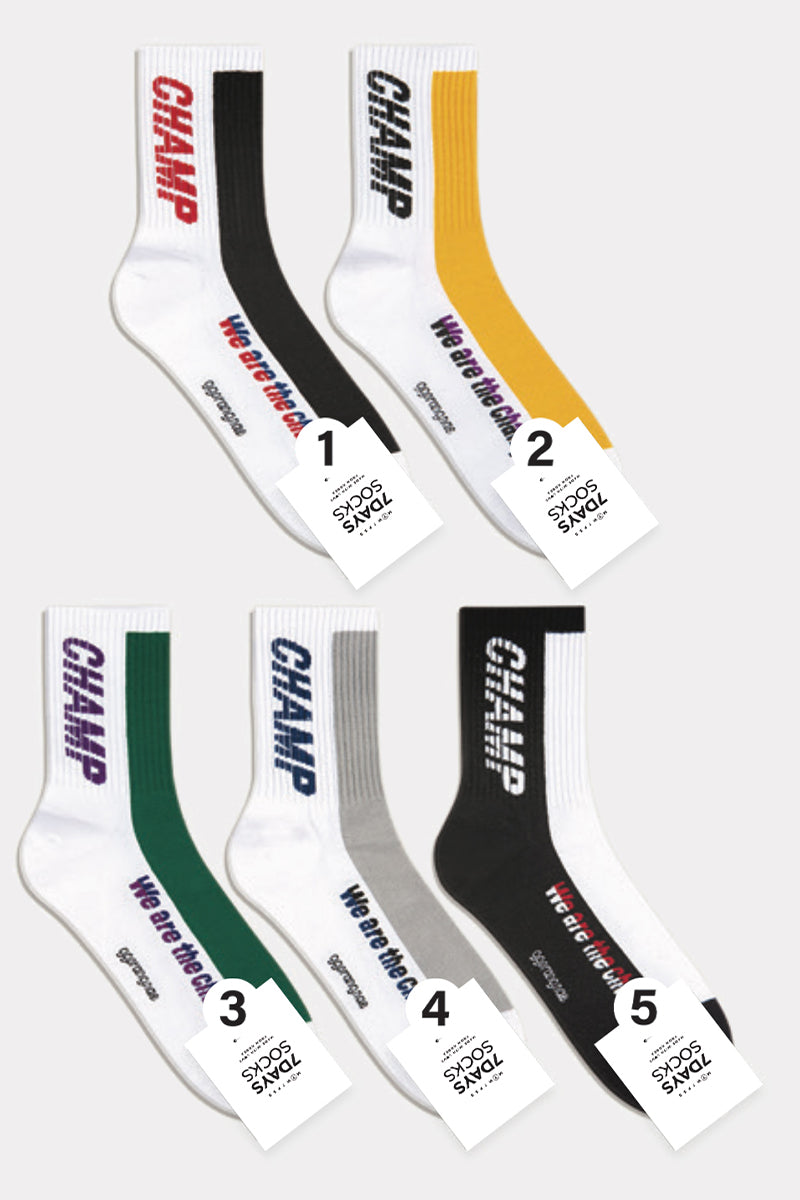 Men's Crew Champ Patch Socks