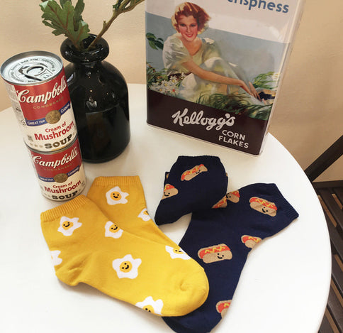 Women's Ankle Happy Food Socks