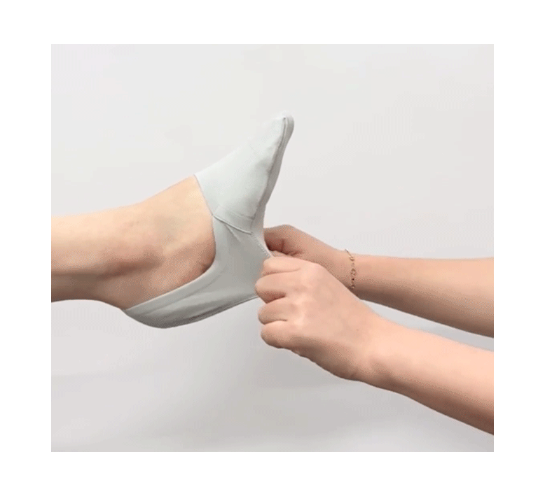 Unisex Women & Men's No Show Non Slip Premium Socks - Gray
