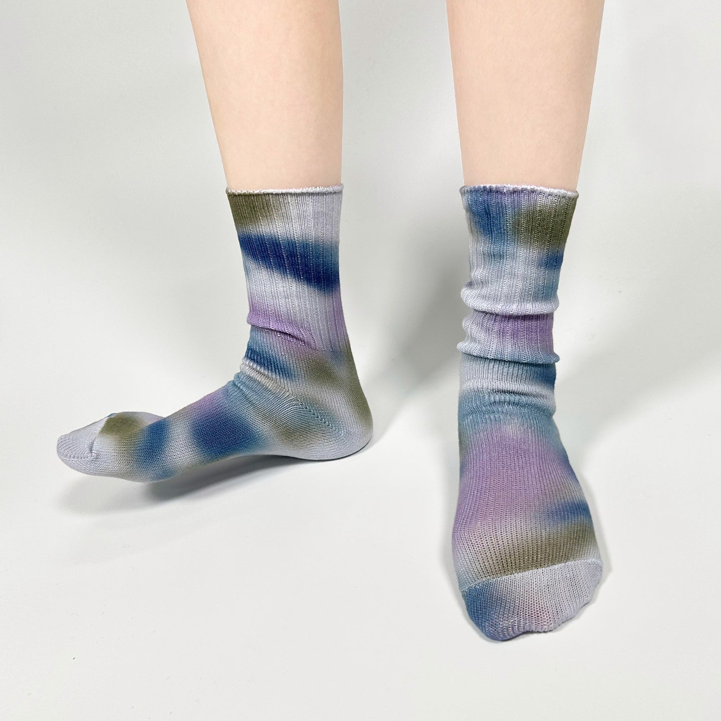 Women's Crew Tie-dye Sports Socks Style 4
