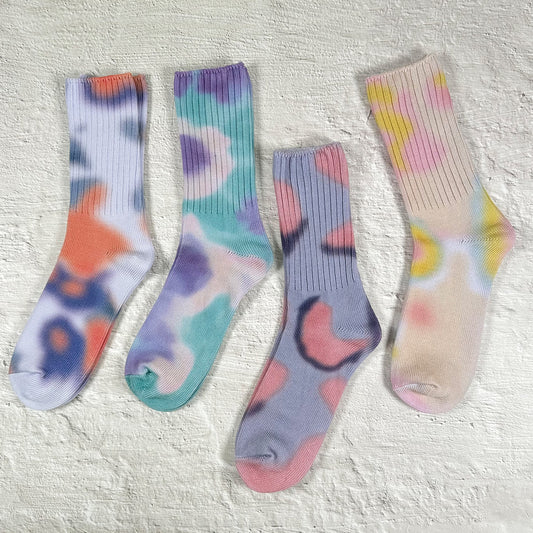 Women's Crew Tie-dye Sports Socks Style 5